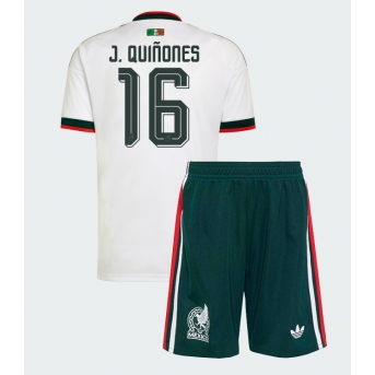 Billige Fotballdrakt Mexico Julian Quinones #16 Replika Bortedraktsett Barn VM 2026 Kortermet (med bukser)